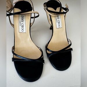 Jimmy Choo Black Strappy Heels